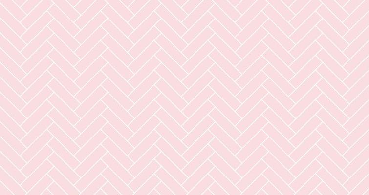 Herringbone tile pattern. Diagonal pink ceramic bricks background. Vector seamless illustration