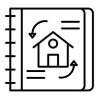 Engineering Sketch Line Icon vector