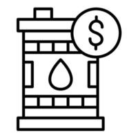 Oil Purchase Line Icon vector