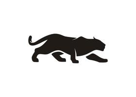 Jaguar Puma Cheetah Panther silhouette logo design inspiration vector