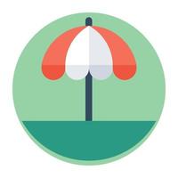 Trendy Umbrella Concepts vector