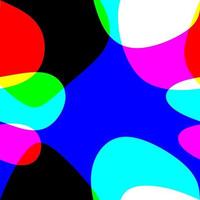 Fluorescent Retro Neon Plasma Blobs vector