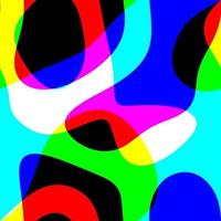 Wavy Neon Liquid Groovy Abstract Swirl vector