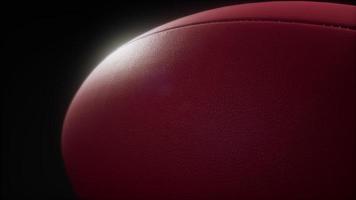 4k super slow motion flygande fotboll på svart bakgrund video