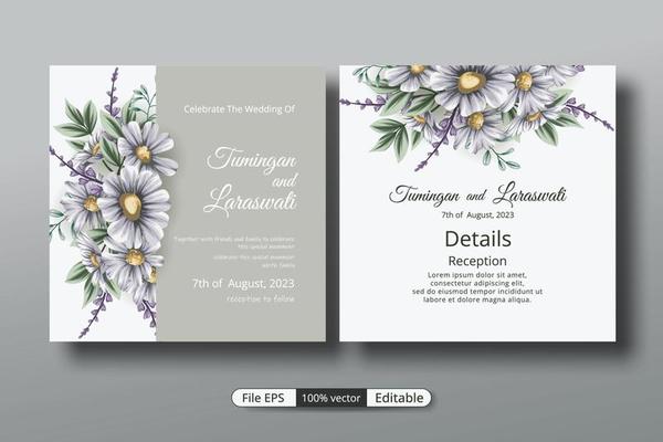 a beautiful luxury wedding invitation template that will make the party event more perfect.