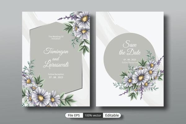 a beautiful luxury wedding invitation template that will make the party event more perfect.