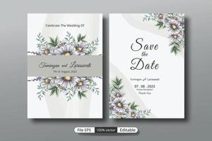 a beautiful luxury wedding invitation template that will make the party event more perfect. vector