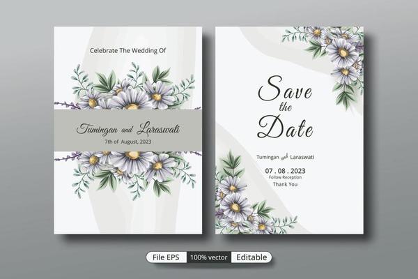 a beautiful luxury wedding invitation template that will make the party event more perfect.