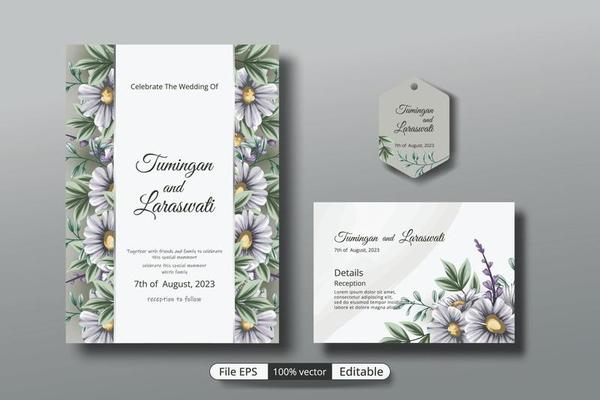 a beautiful luxury wedding invitation template that will make the party event more perfect.