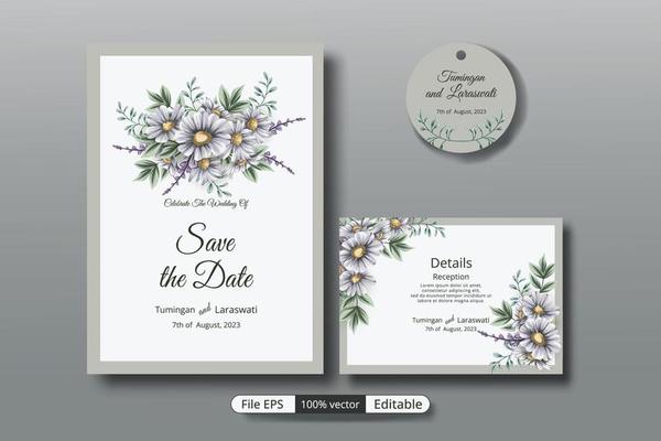 a beautiful luxury wedding invitation template that will make the party event more perfect.