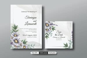 a beautiful luxury wedding invitation template that will make the party event more perfect. vector