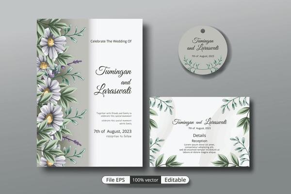 a beautiful luxury wedding invitation template that will make the party event more perfect.