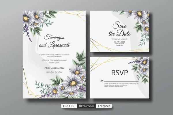 a beautiful luxury wedding invitation template that will make the party event more perfect.