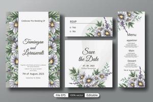 a beautiful luxury wedding invitation template that will make the party event more perfect. vector