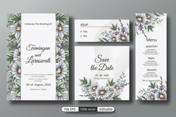 a beautiful luxury wedding invitation template that will make the party event more perfect.