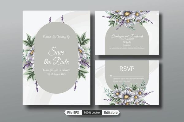 a beautiful luxury wedding invitation template that will make the party event more perfect.