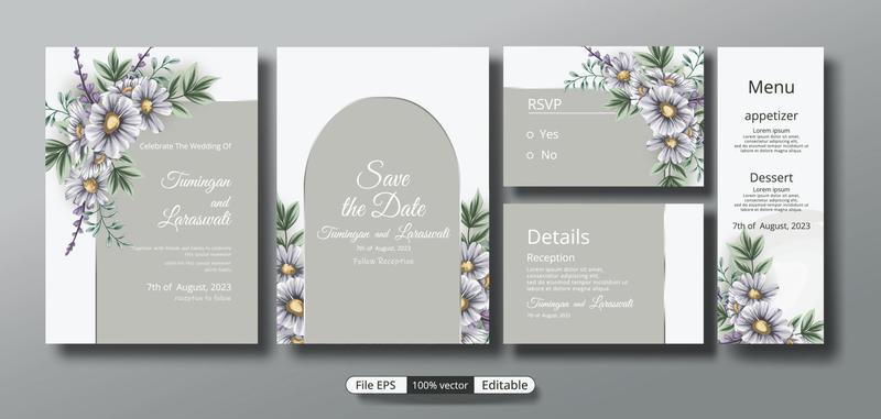 a beautiful luxury wedding invitation template that will make the party event more perfect.