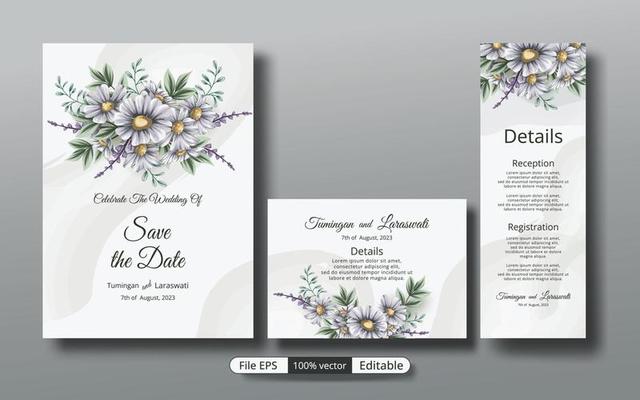 a beautiful luxury wedding invitation template that will make the party event more perfect.