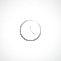 icono de reloj símbolo de tiempo estilo plano vector