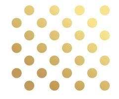 Gold polka dots pattern, colorful holiday background - vector abstract background