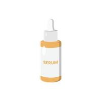 Serum Bottle Flat Illustration. Clean Icon Design Element on Isolated White Background vector