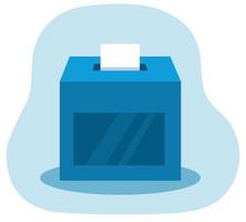 ballot box. Isolated vector illustration