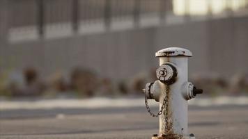 rostiger hydrant am sonnigen tag video
