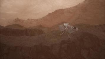 Opportunity Mars exploring the surface of red planet video