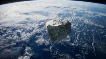 Dangerous asteroid approaching planet Earth video