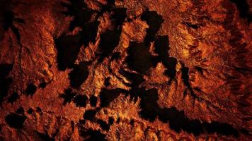 vue aérienne supérieure du canyon de la roche rouge video