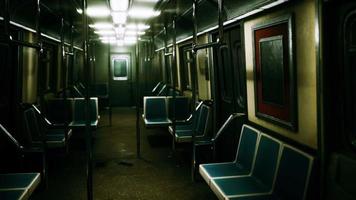 Subway wagon is empty because of the coronavirus outbreak in the city video