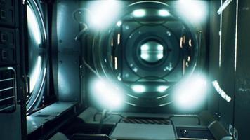 dark space ship futuristic interior video