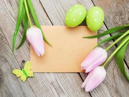 tarjeta de felicitación de pascua foto