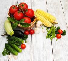 verduras frescas de verano foto