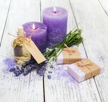Lavender with soap photo