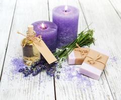 Lavender with soap photo