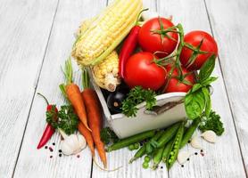 Fresh summer vegetables photo