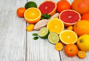 Fresh citrus fruits photo