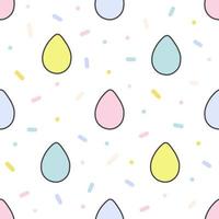 Easter holiday vector colorful seamless pattern illustration.