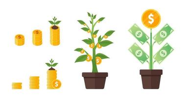 Business or Investment Money Tree vector