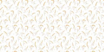 Seamless pattern with whole grain seeds organic, natural ears isolated on white background. vector