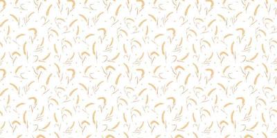 Seamless pattern with whole grain seeds organic, natural ears isolated on white background. vector