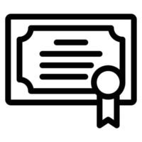 icono de vector de certificado simple, editable, 48 píxeles