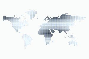 World Map Dotted Vector Design Free Editable