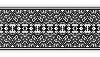 Ornamental pattern border Design Template vector