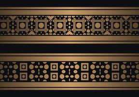 Elegant golden ornamental border template vector