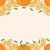 slice of a oranges fruits seamless pattern vector