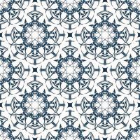 Endless background with retro patterns. Background with white and blue color. Good for prints. Vector. vector