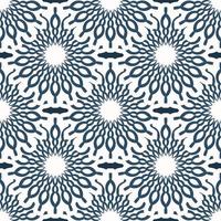 Seamless pattern with monograms. Background with white and blue color. Good for postcards. Vector. vector