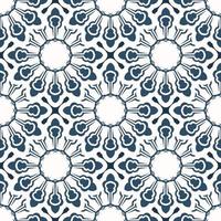 Seamless pattern with retro patterns. Background with white and blue color. Good for wallpaper. Veil illustration. vector